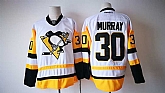 Pittsburgh Penguins #30 Matt Murray White-Yellow Stitched Jersey,baseball caps,new era cap wholesale,wholesale hats
